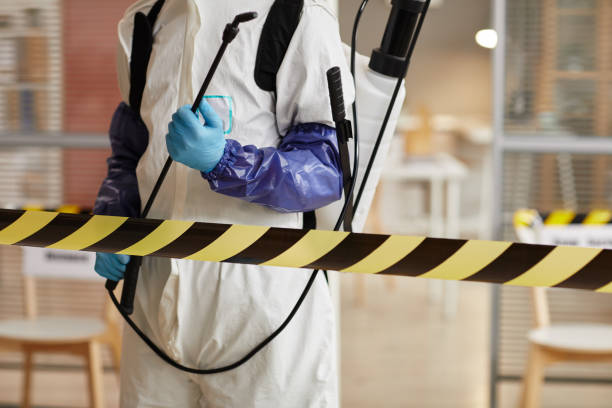 Professional Infectious Disease Decontamination technician working in Portola Valley, CA